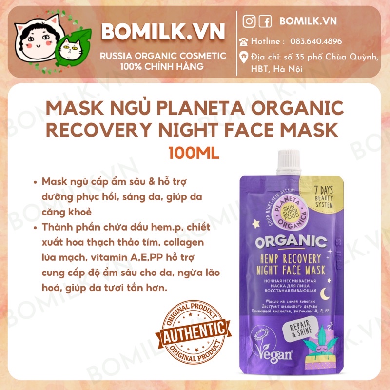 Mặt nạ ngủ Night Recovery