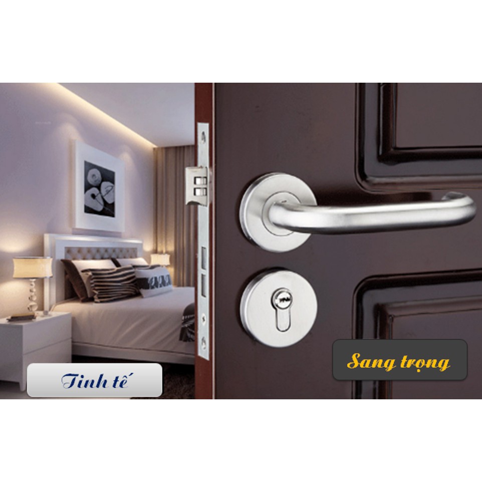 Khóa cửa tay gạt cao cấp Inox MS4