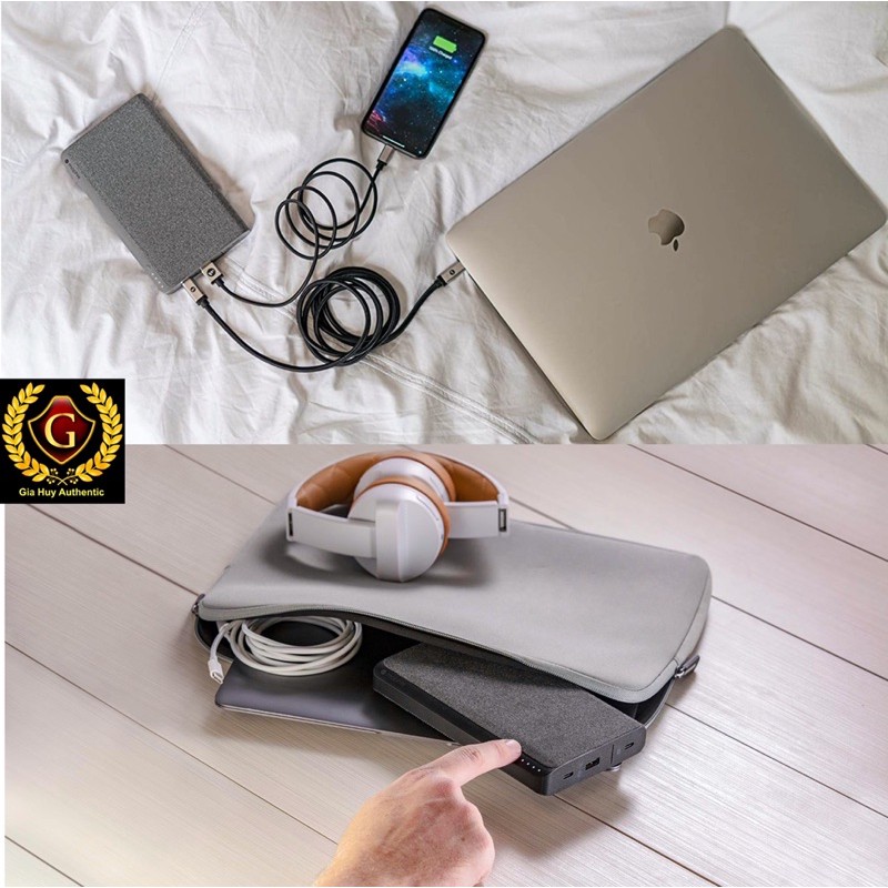 (Used) Pin sạc dự phòng Macbook, iPad, iPhone 12 Series, S10, Note 10 MOPHIE PowerStation 3XL 26000mAh PD 45W (2C + 1A)