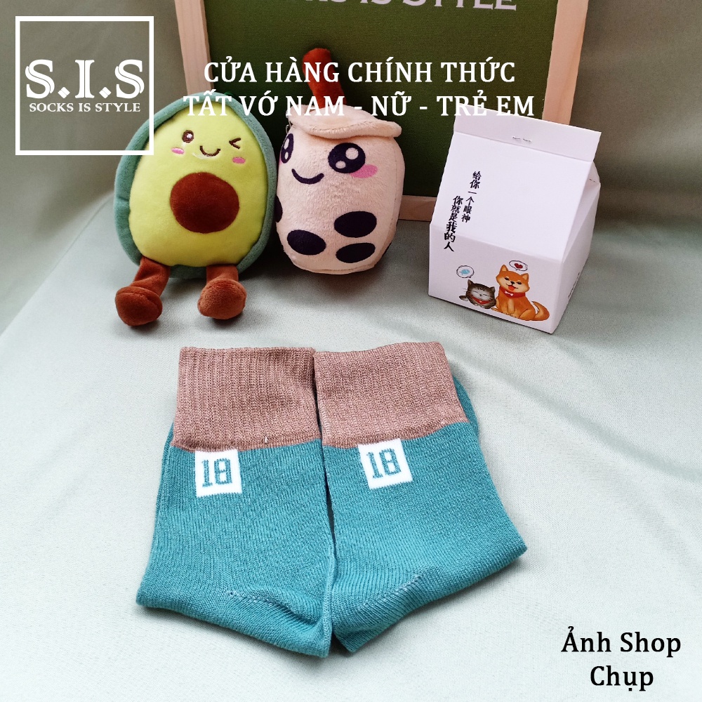 Tất Vớ Bé Cổ Cao Siêu Thoáng Họa Tiết Cổ Len Ấm Áp Phối Màu Số 18 Đáng Yêu Năng Động Hoạt Bát