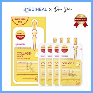 [Chính hãng] [Hộp 10] Mặt nạ Mediheal Collagen Ngăn Ngừa Lão Hóa Da Mediheal Collagen Impact Essential Mask