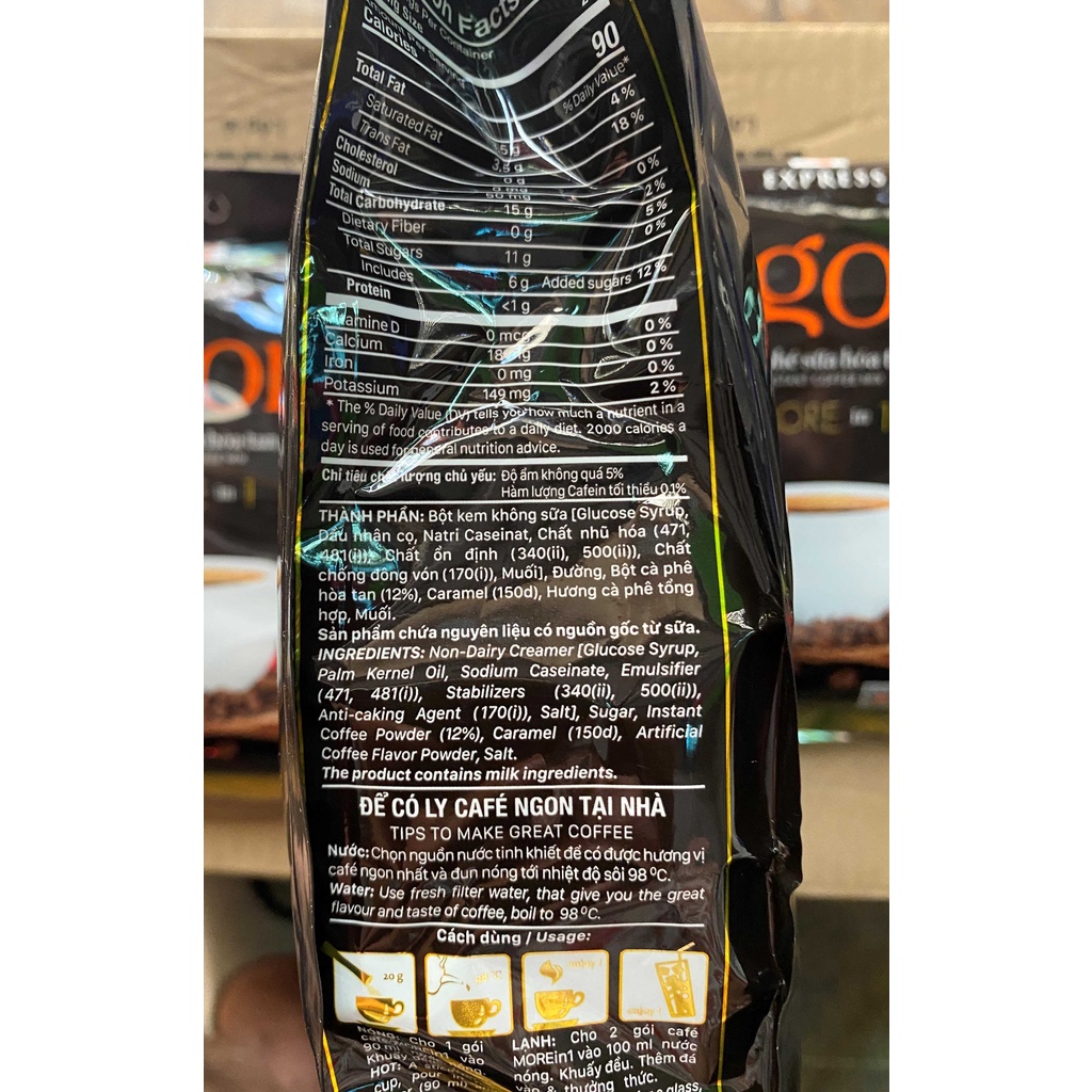 Cà Phê Sữa hòa tan Ngon MORE in 1 Trần Quang