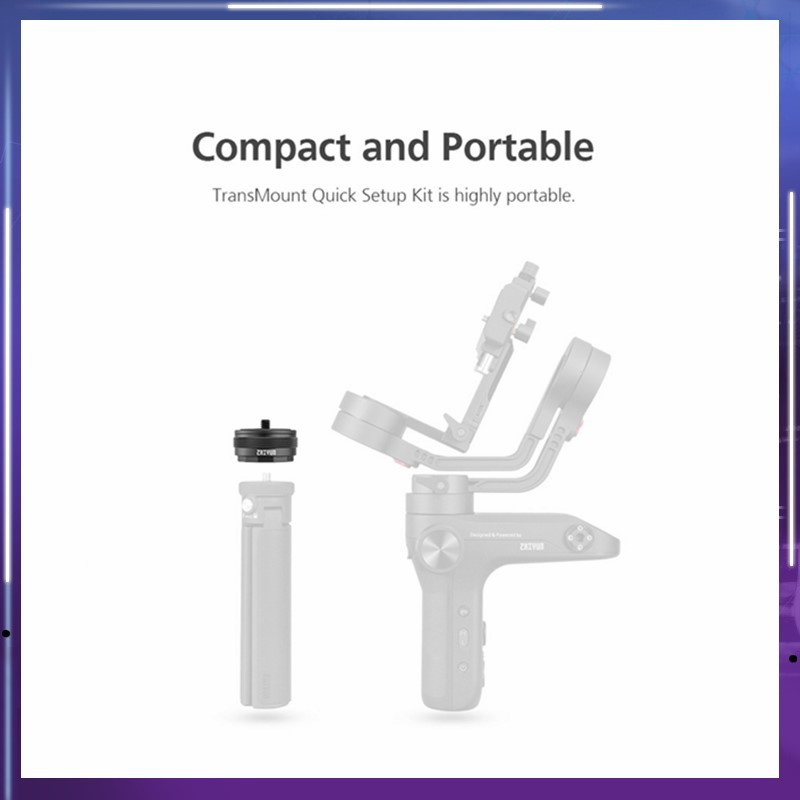 Set trục lắp đặt gắn nhanh 1/4 Inch cho tay cầm chống rung Zhiyun | BigBuy360 - bigbuy360.vn