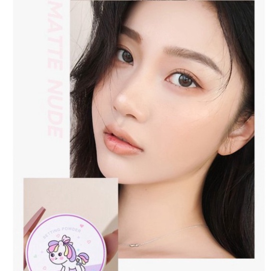 Phấn Phủ ❤️𝑭𝒓𝒆𝒆𝒔𝒉𝒊𝒑❤️ Phấn Phủ Kiềm Dầu Dạng Bột Lameila Angel Horse Setting Powder