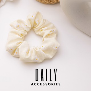 Dây buộc tóc Scrunchies hoa cúc tiểu thư điệu đà Daily Accessories