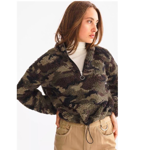 Áo nỉ bông màu camo #210k size Xs ngực 112cm