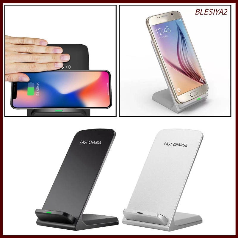 [BLESIYA2] 10W Wireless Fast Charger Charging Stand for   XS Max/XR/X/8/11 Black