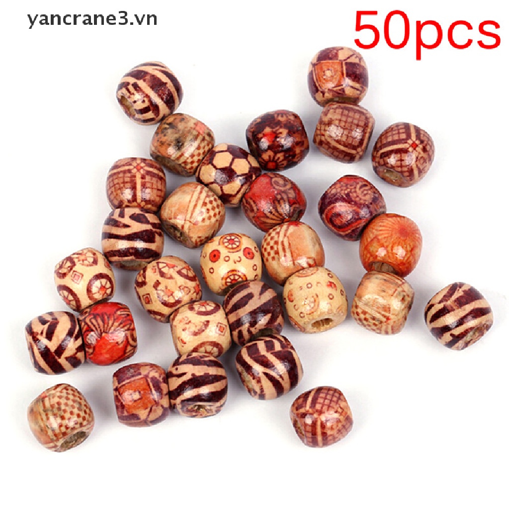 Bộ 50 Hạt Xỏ Lỗ Làm Tóc Dreadlock DIY yancrane3.vn