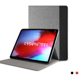 Bao Da Mutural cho iPad Pro 12.9inch 2018 Dạng Vải Phối Da Chính Hãng