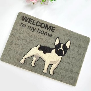 Thảm nhựa rối chùi chân lót sàn chống trượt hoa văn cực xinh 40x60cm