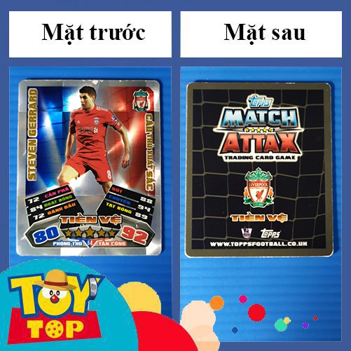 [1 thẻ] Thẻ bóng đá Poca Match Attax cầu thủ xuất sắc (ctxs) , huyền thoại (ht) , clb 100 2nd nhăn, xước nhẹ như ảnh