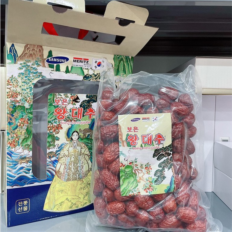 Táo Đỏ Khô Hàn Quốc Cao Cấp Công Chúa Boeun Loess Jujube 1kg