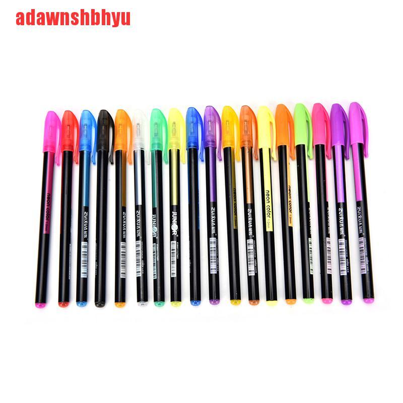 Set 48 bút mực gel hình quang đầy màu sắc cho văn phòng phẩm