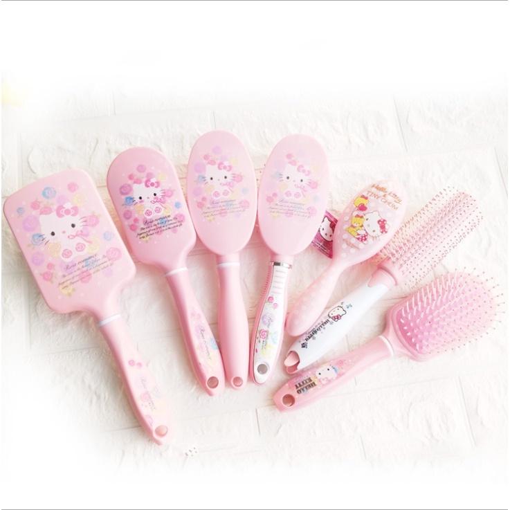 [Hàng mới về] Lược chải tóc mát xa da đầu in hình hello kitty