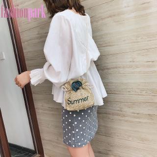 Túi Đeo Chéo Rơm Đan Thời Trang Nữ