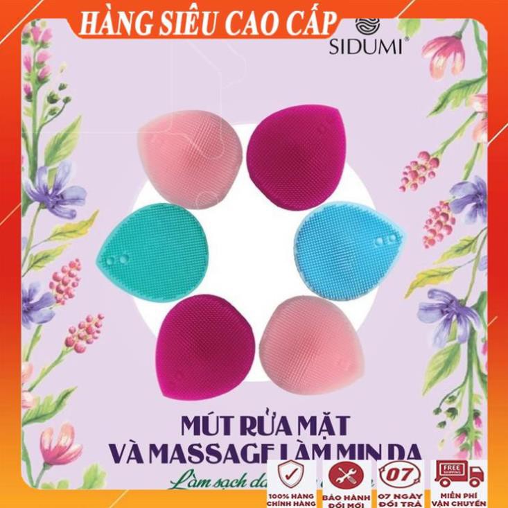 [FreeShip - HÀNG NHẬP KHẨU] Miếng rửa mặt silicon đa năng tẩy da chết và massage làm mịn da/Mút rửa mặt sidumi