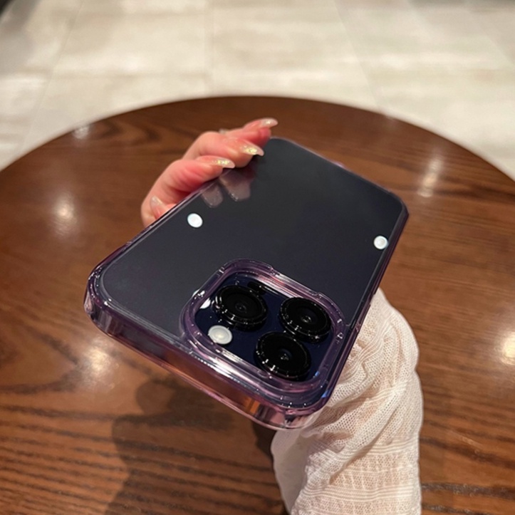 Ốp Điện Thoại TPU Mỏng Trong Suốt Chống Sốc Bảo Vệ Ống Kính Máy Ảnh Cho iPhone 14 13 12 Pro Max Mini