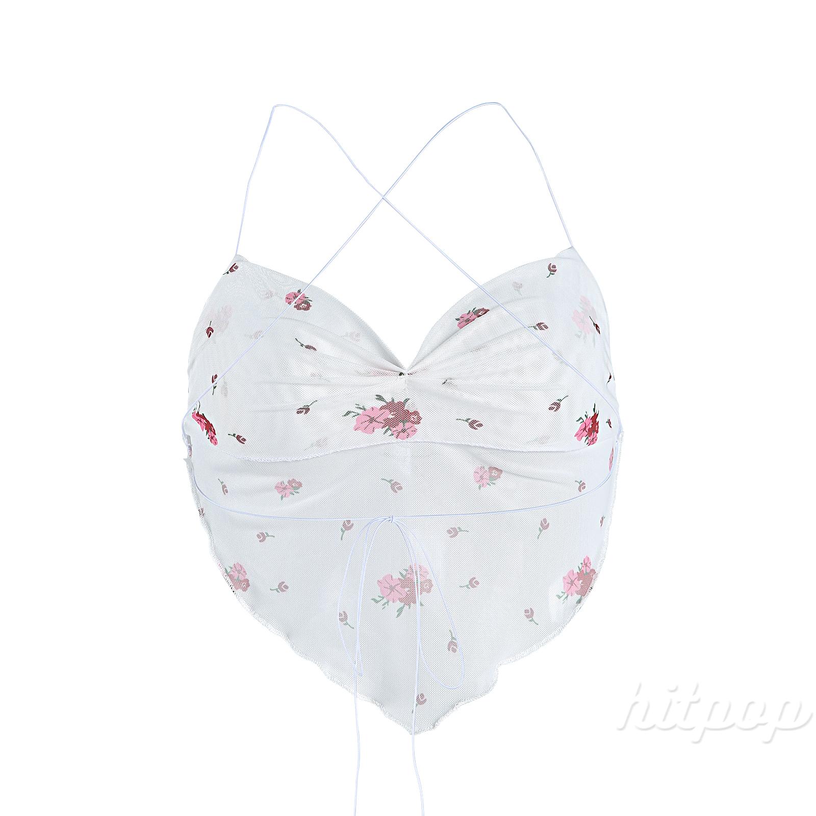 Áo cổ yếm in họa tiết thời trang sành điệu gợi cảm cho nữ | BigBuy360 - bigbuy360.vn