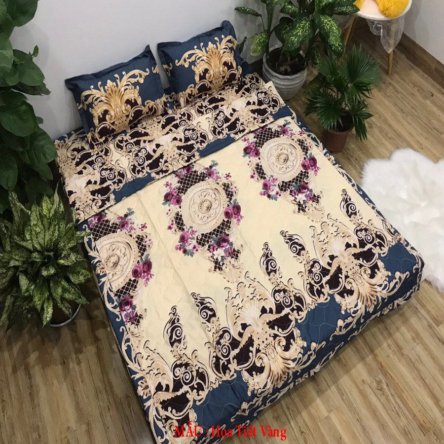 Bộ Ga gối Cotton Poly Emmidecor Các Mẫu Hoa