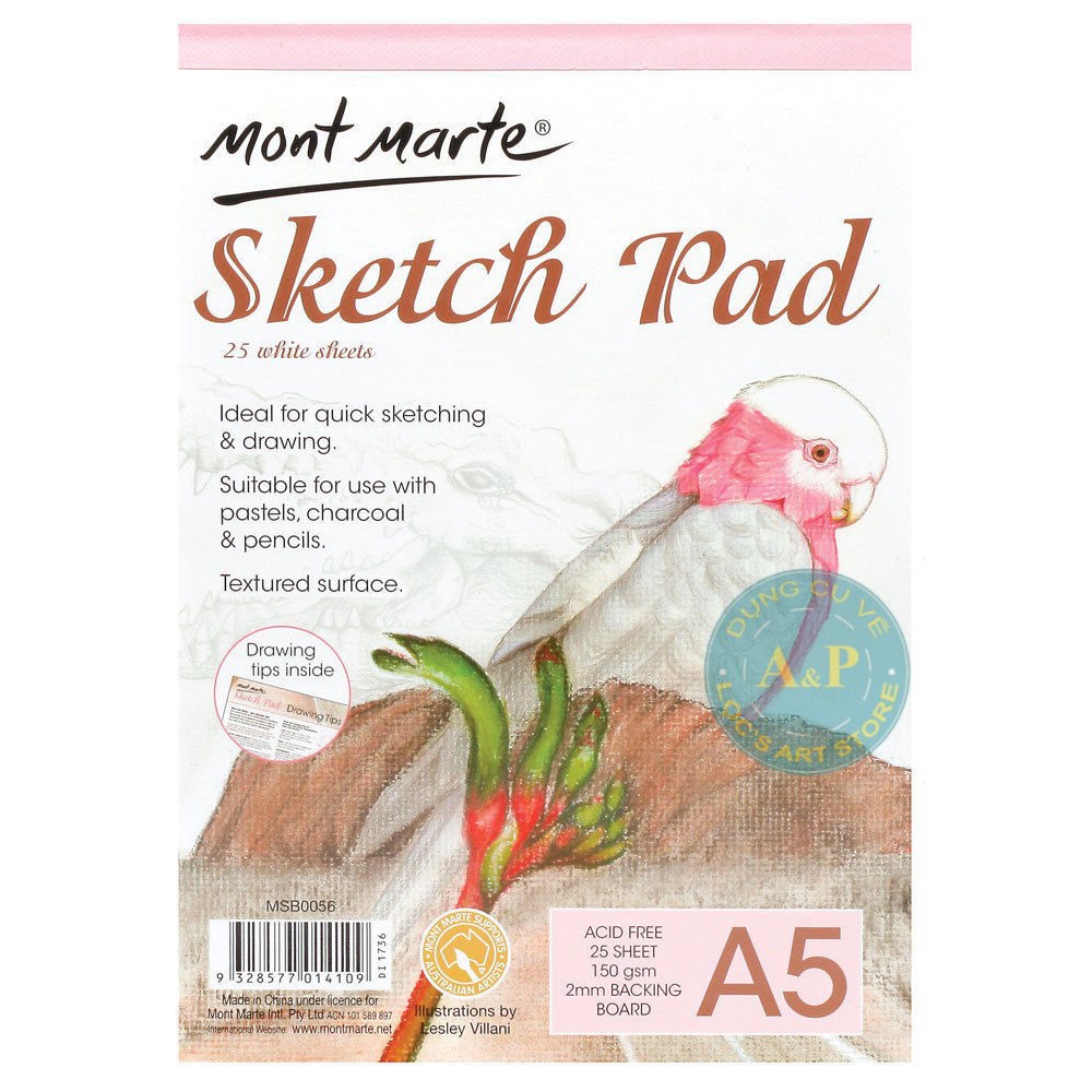Sổ Sketch Pad Mont Marte A3/A4/A5 (MSB0054/MSB0055/MSB0056)