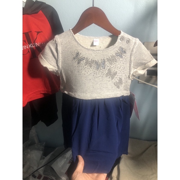 Váy bé gái GeeJay 6m-5yVáy cotton vạt vải chất mát xuất dư 1121