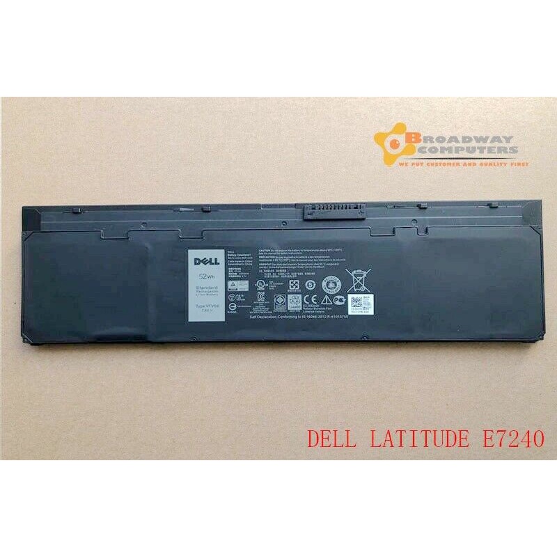 Pin Laptop Dell Latitude E7240 E7250 P22S GVD76 VFV59 J31N7- 52Wh Pin ZIN