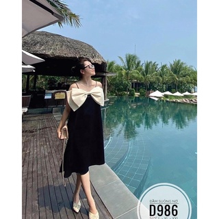 Đầm xuông nơ ngực bigsize (60-90kg)