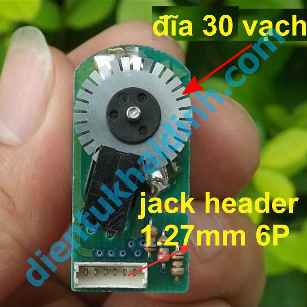 động cơ DC 130 6-12V 3800-7800V/P trục 2mm + bộ encoder 30 vạch, led thu, phát kde4385 | BigBuy360 - bigbuy360.vn