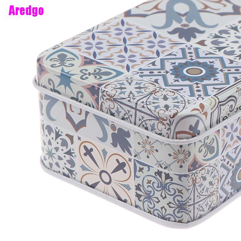 Hộp Thiếc Chữ Nhật Đựng Trang Sức 11.5x6.5x4cm
