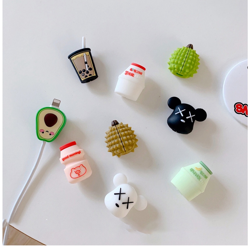 Phụ kiện bảo vệ cáp sạc thiết kế hình hoạt hình độc đáo đáng yêu