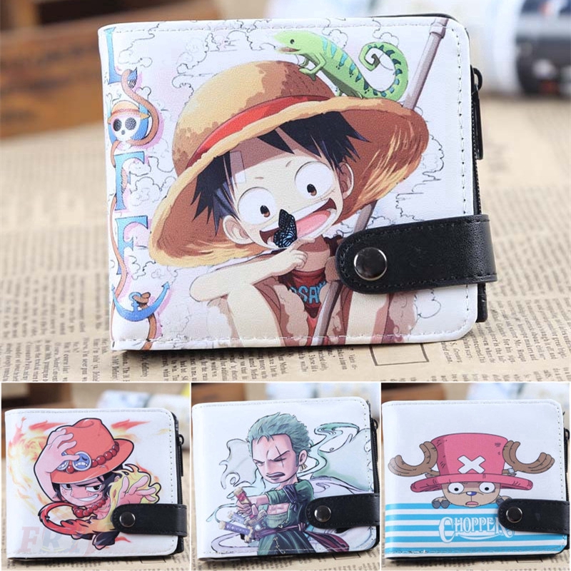 Ví in hình anime One Piece bằng PU thời trang