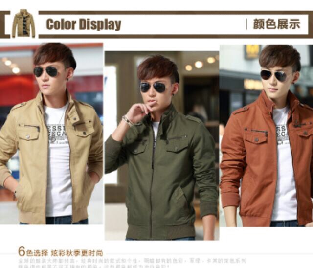 Áo Khoác Kaki Cao Cấp Phối Kiểu Túi Hộp | BigBuy360 - bigbuy360.vn