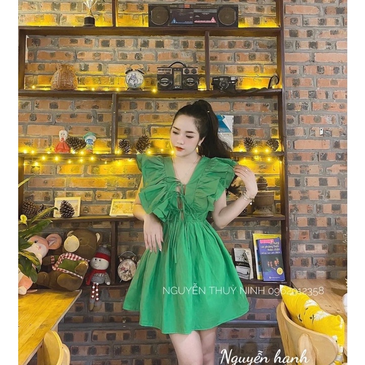 ĐẦM CÁNH TIÊN LỤA CỘT DÂY NƠ NGỰC BBD