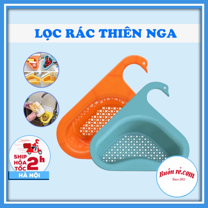 Khay lọc rác thiên nga bồn rửa bát gọn gàng tiện ích - Khay lọc rác gắn bồn rửa chén hình tam giác Buonre 01550