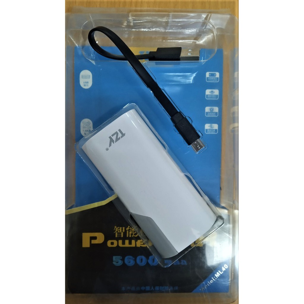 Pin sạc dự phòng TZY ML40 5600mAH