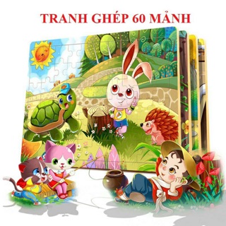 ComBo 3 Tranh Ghép Gỗ 60 Mảnh Cho Bé