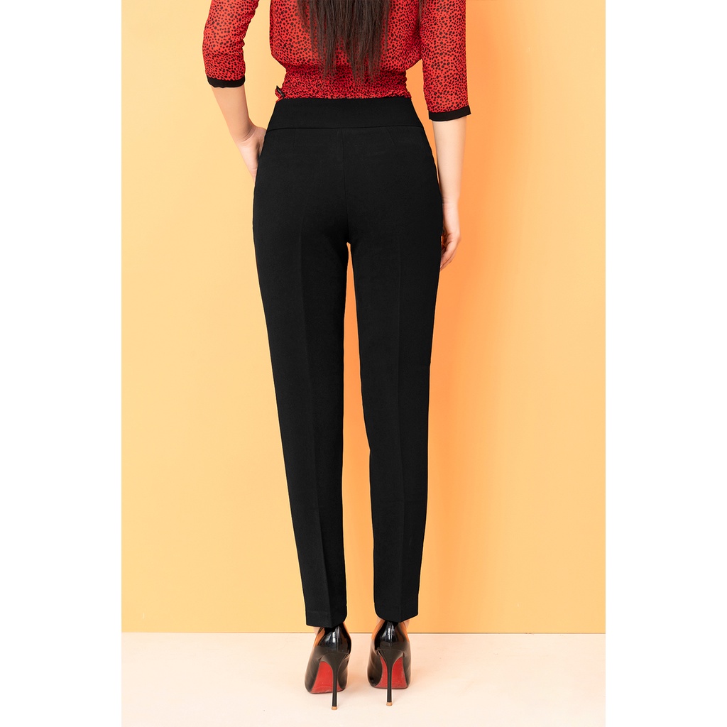 Quần Dài Công Sở Thiết Kế Luperi LFQD2123 Phối 2 Cúc Cạp Cao