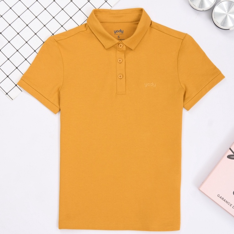 Áo polo nam YODY phông tay ngắn, chất vải cotton thoáng mát co giãn 4 chiều APM5431