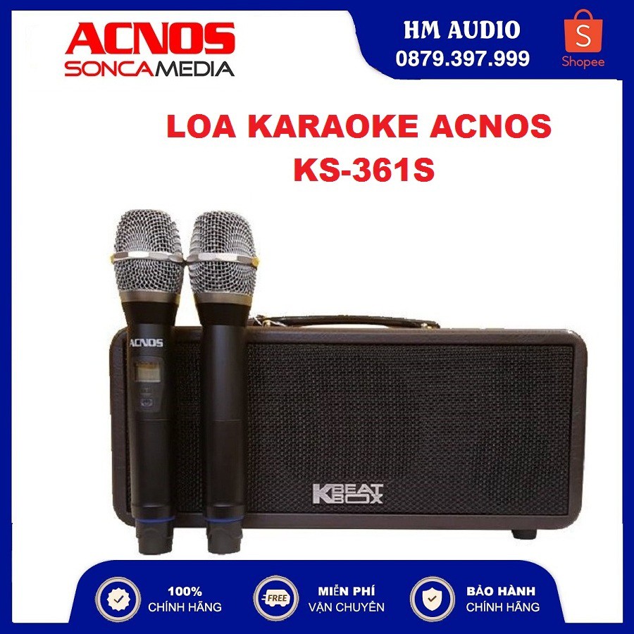 Loa Karaoke Di Động Acnos Beatbox KS361s - Hàng chính hãng