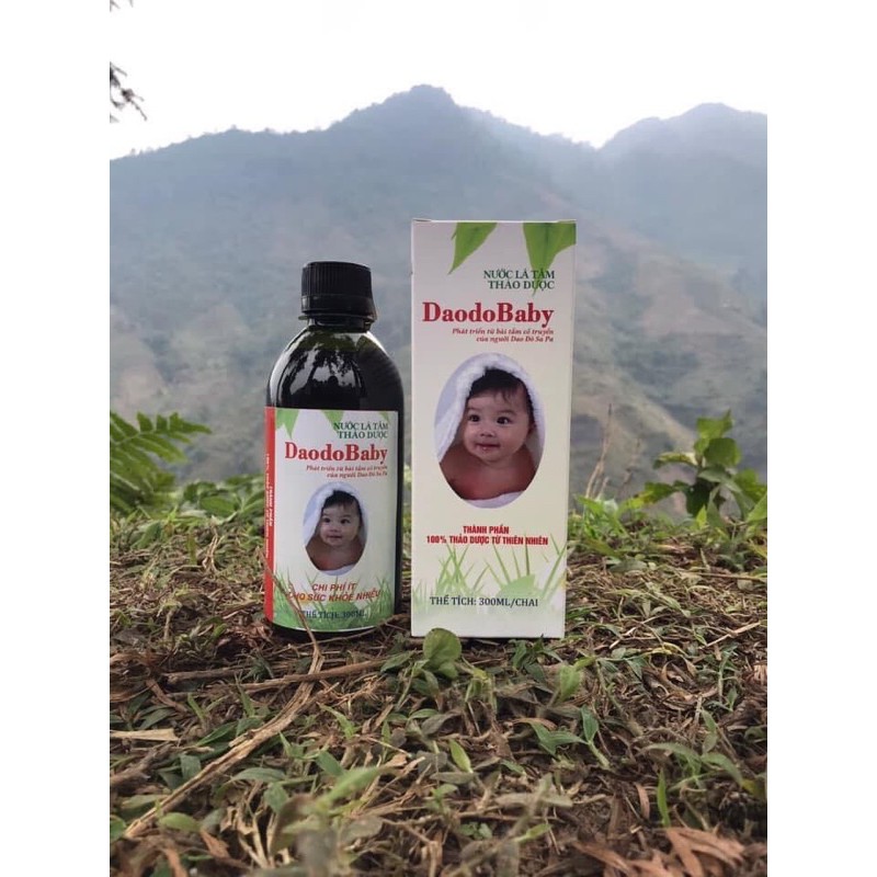 Nước lá tắm cho bé/ Lá tắm Dao đỏ(Daodo Baby) dạng chai 300ml