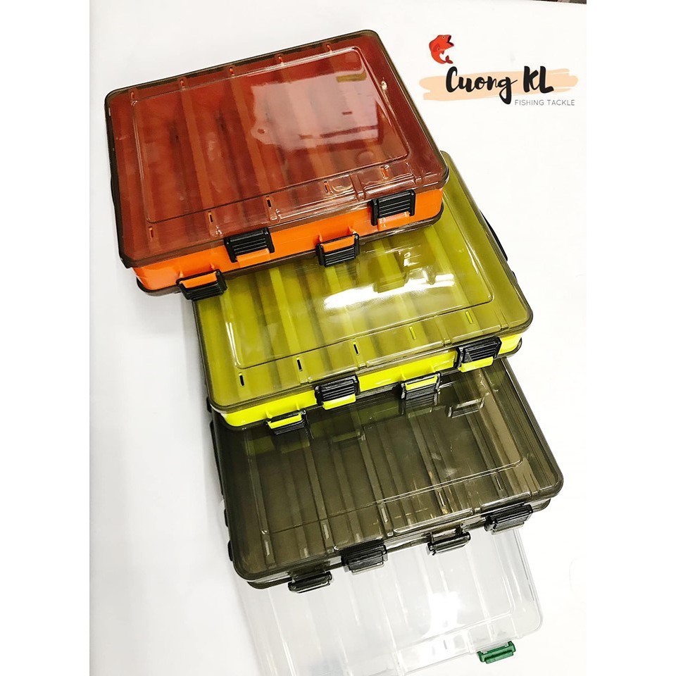 Hộp đựng đồ lure 2 mặt KM03 10 / 14 ngăn các màu