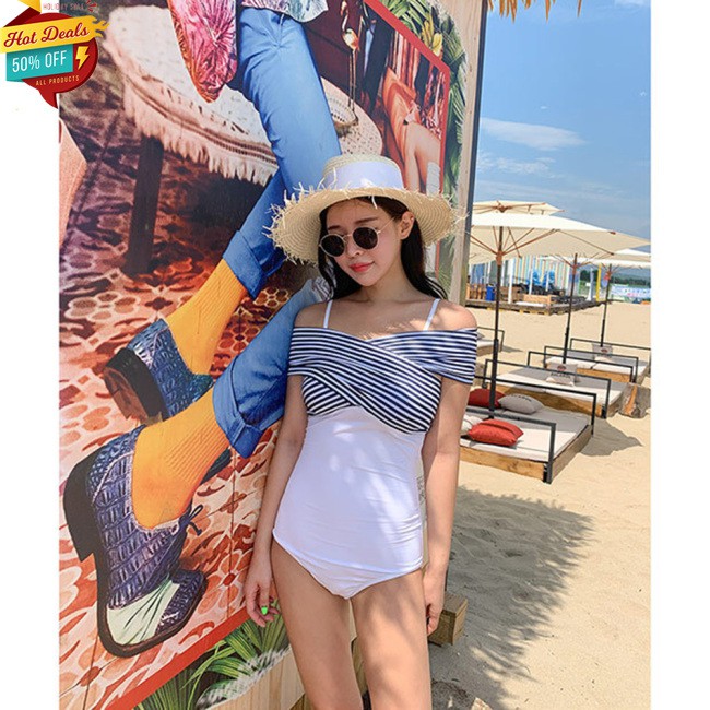 Đồ Bơi Nữ Một Mảnh Kẻ Sọc Thời Trang | BigBuy360 - bigbuy360.vn