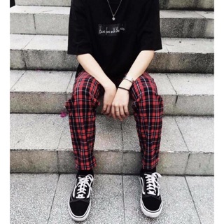 Quần caro plaid pants