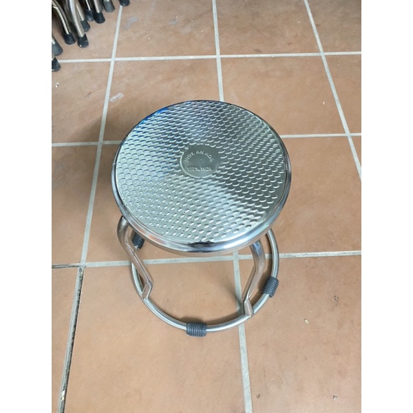Ghế đôn inox chân tròn [ Trực tiếp sản xuất]