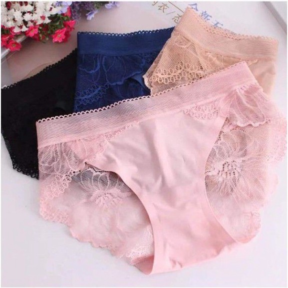 [ Mã 12FASHIONSALE1 giảm 10K đơn 50K ] Quần Lót nữ Đúc Pha Ren Hoa siêu hot freesize | WebRaoVat - webraovat.net.vn