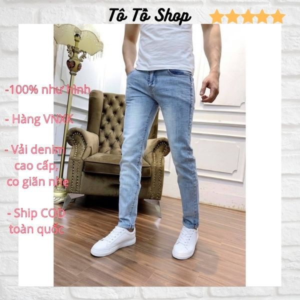 Quần Jean Nam Đẹp ❤️FREESHIP❤️ Quần Bò Nam Mẫu Mới Chất Liệu Denim Cao Cấp Thời Trang Chuẩn Hàng Shop Tô Tồ Shop -QJN46