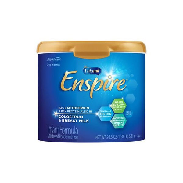 Sữa Enfamil Enspire Infant Formula Non GMO 581g của Mỹ dành cho trẻ 0-12 tháng tuổi