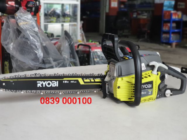 Máy Cưa Xích Xăng Ryobi 38cc Lam 45cm . RCS3845 .(Hàng tuyển đẹp )