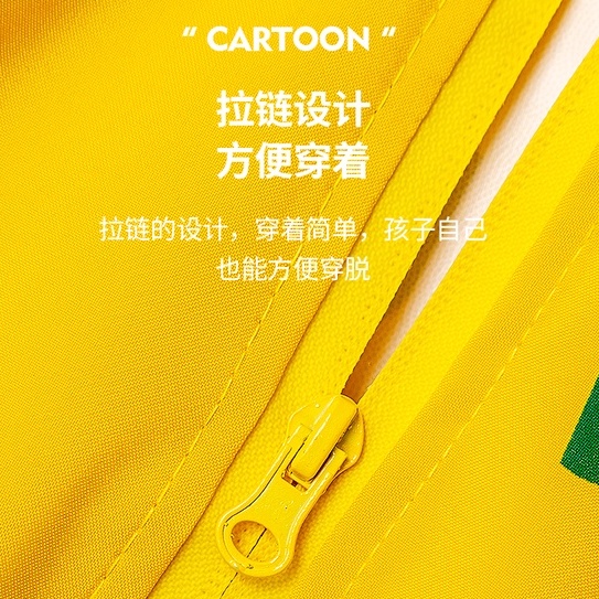 Cheerful Mario 2022 mới Áo mưa hình động vật đáng yêu cho bé 80-140cm