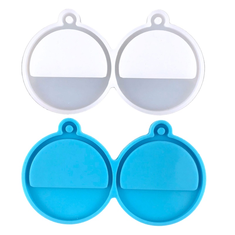 Khuôn Silicone Hình Tròn Làm Mặt Vòng cổ / Bông Tai